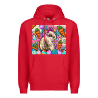 Red Easter Bunny tumbler Easter Day Premium Hoodie - Neo Western