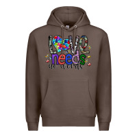 Coffee love need no words Premium Hoodie - SublimationCraftShop