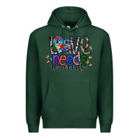 Sports Green love need no words Premium Hoodie - SublimationCraftShop