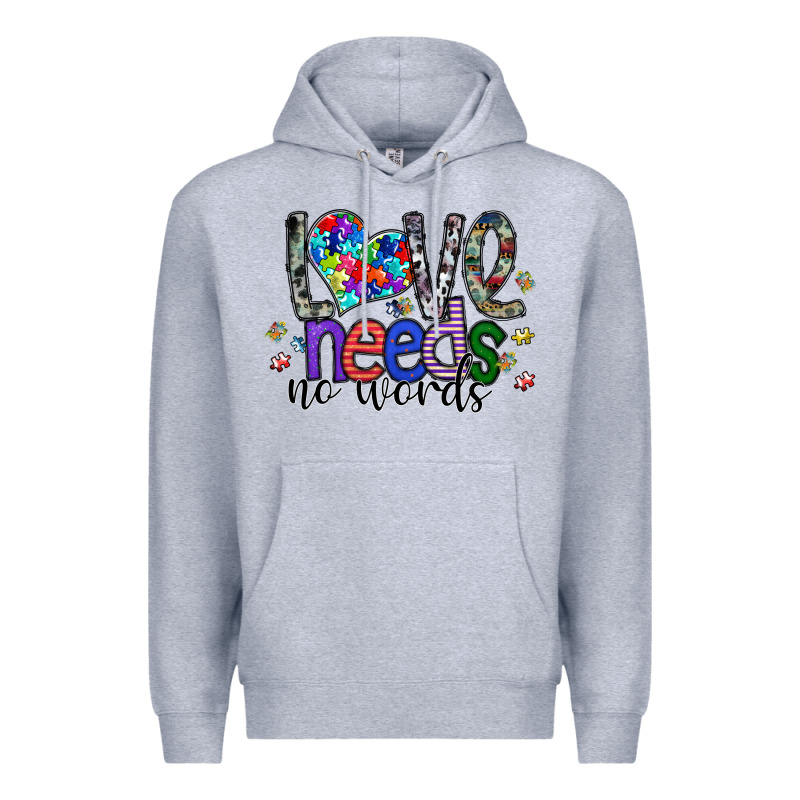 Love Need No Words Premium Hoodie by SublimationCraftShop | Teevron
