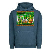 Pigment Midnight Navy St. Patrick's Day gnomies tumbler St. Patricks Day Urban Hoodie - Neo Western