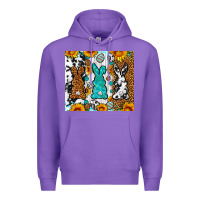 Purple Easter bunnies leopard cowhide tumbler Easter Day Premium Hoodie - Neo Western