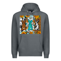 Rock Easter bunnies leopard cowhide tumbler Easter Day Premium Hoodie - Neo Western