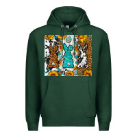 Sports Green Easter bunnies leopard cowhide tumbler Easter Day Premium Hoodie - Neo Western