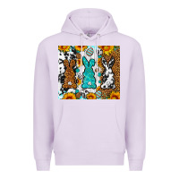 Lilac Easter bunnies leopard cowhide tumbler Easter Day Premium Hoodie - Neo Western