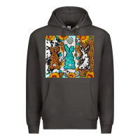 Smoke Easter bunnies leopard cowhide tumbler Easter Day Premium Hoodie - Neo Western