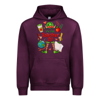 Mauve Wine im the teacher elf Urban Hoodie - FaDigitalArtStudio