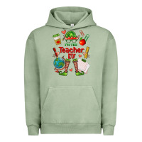 Pigment Oil Green im the teacher elf Urban Hoodie - FaDigitalArtStudio