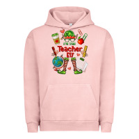 Pigment Salmon im the teacher elf Urban Hoodie - FaDigitalArtStudio