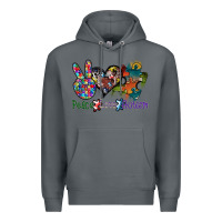 Rock peace love autism Premium Hoodie - SublimationCraftShop