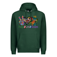Sports Green peace love autism Premium Hoodie - SublimationCraftShop