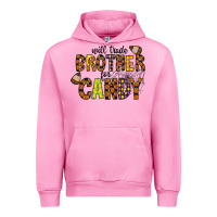 Fuchsia Pink Will Trade Brother For Candy Urban Hoodie - CowhideDigitalArt