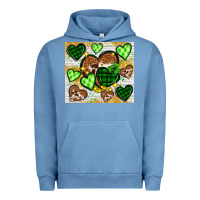 Pigment Pebble Blue St. Patrick's Day hearts tumbler Urban Hoodie - Neo Western