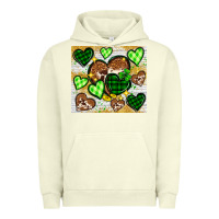 Pigment Pistachio St. Patrick's Day hearts tumbler Urban Hoodie - Neo Western