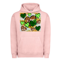 Pigment Salmon St. Patrick's Day hearts tumbler Urban Hoodie - Neo Western