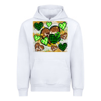White St. Patrick's Day hearts tumbler Urban Hoodie - Neo Western
