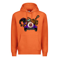 Carrot Halloween Truck Premium Hoodie - CowhideDigitalArt