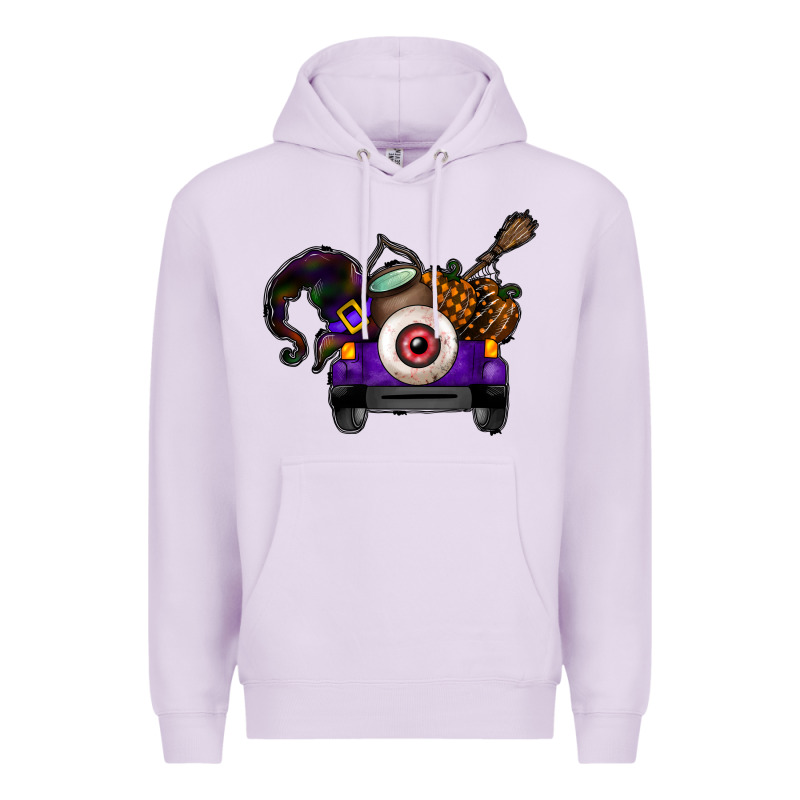 Halloween Truck Premium Hoodie by CowhideDigitalArt | Teevron