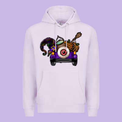 Halloween Truck Premium Hoodie Designed By Cowhidedigitalart