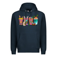 Navy Easter coffee drinks Easter Day Premium Hoodie - Neo Western