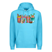 Ocean Blue Easter coffee drinks Easter Day Premium Hoodie - Neo Western