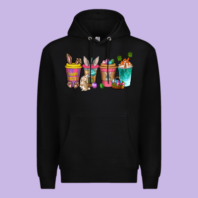 Easter Coffee Drinks Easter Day Premium Hoodie Designed By Neo Western