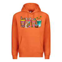 Carrot Easter coffee drinks Easter Day Premium Hoodie - Neo Western