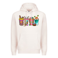 Pale Pink Easter coffee drinks Easter Day Premium Hoodie - Neo Western