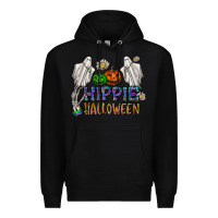 Black hippie halloween Premium Hoodie - CowhideDigitalArt