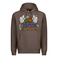 Coffee hippie halloween Premium Hoodie - CowhideDigitalArt