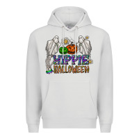 Dove Grey hippie halloween Premium Hoodie - CowhideDigitalArt