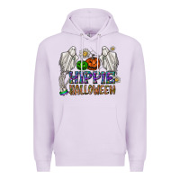 Lilac hippie halloween Premium Hoodie - CowhideDigitalArt