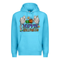 Ocean Blue hippie halloween Premium Hoodie - CowhideDigitalArt