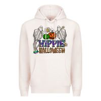Pale Pink hippie halloween Premium Hoodie - CowhideDigitalArt