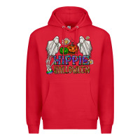 Red hippie halloween Premium Hoodie - CowhideDigitalArt
