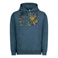 Pigment Midnight Navy jesus is the anchor of my soul Urban Hoodie - SublimationCraftShop