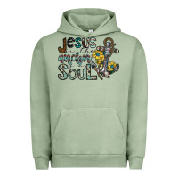 Pigment Oil Green jesus is the anchor of my soul Urban Hoodie - SublimationCraftShop