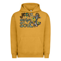 Pigment Peanut Butter jesus is the anchor of my soul Urban Hoodie - SublimationCraftShop