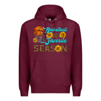 Burgundy basketball is my favorite season Premium Hoodie - HRA Design Shop