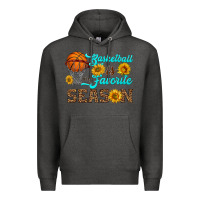 Charcoal Heather basketball is my favorite season Premium Hoodie - HRA Design Shop