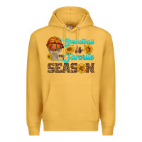 Mustard basketball is my favorite season Premium Hoodie - HRA Design Shop