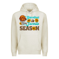Oatmeal Heather basketball is my favorite season Premium Hoodie - HRA Design Shop