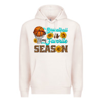 Pale Pink basketball is my favorite season Premium Hoodie - HRA Design Shop