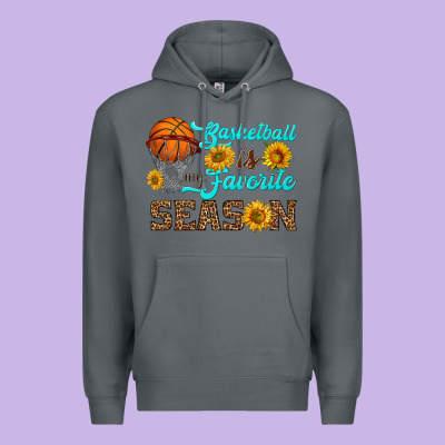 Basketball Is My Favorite Season Premium Hoodie Designed By Hra Design Shop
