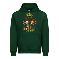 Forest Green im the wine lover elf Urban Hoodie - FaDigitalArtStudio