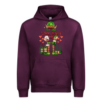Mauve Wine im the wine lover elf Urban Hoodie - FaDigitalArtStudio