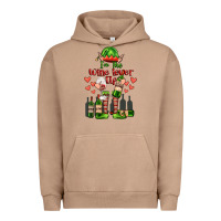 Pigment Burro im the wine lover elf Urban Hoodie - FaDigitalArtStudio