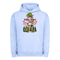 Pigment Grape Ice im the wine lover elf Urban Hoodie - FaDigitalArtStudio