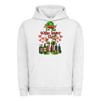 Pigment Lunar Rock im the wine lover elf Urban Hoodie - FaDigitalArtStudio