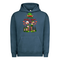 Pigment Midnight Navy im the wine lover elf Urban Hoodie - FaDigitalArtStudio